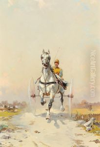 Traber im Training by Alfred Steinacker