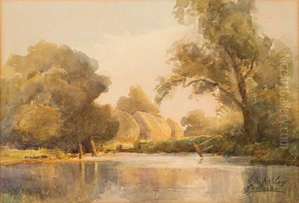 Paesaggio Lacustre, Villa Astley by Onorato Carlandi