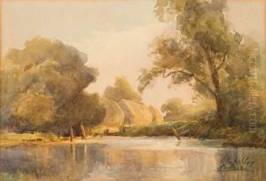 Paesaggio Lacustre, Villa Astley by Onorato Carlandi
