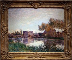 moret al tramonto by Alfred Sisley