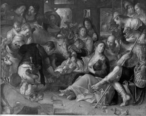Anbetung der Hirten, 1618 by Joachim Wtewael (Uytewael)