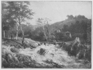 Wasserfall by Andreas Achenbach