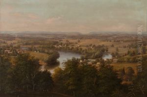 C.W. Rauch's Barn near Bethlehem PA by Reuben Oliver Luckenbach