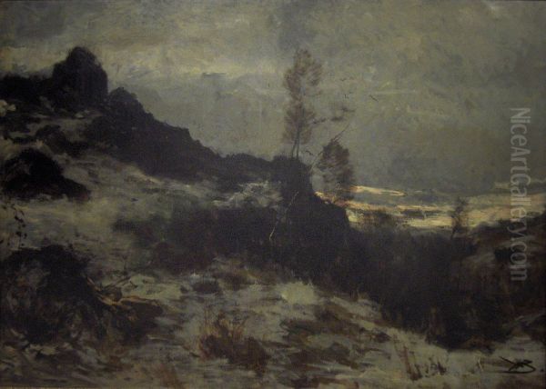 Dusk. Winter - view 1