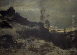 Dusk. Winter by Hippolyte Boulenger