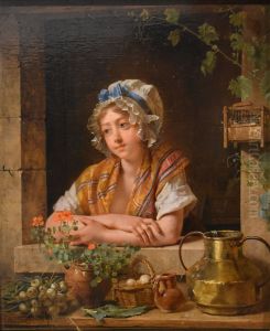 Jeune Paysanne a sa fenetre