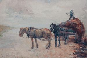 Unloading The Hay by John Carlaw