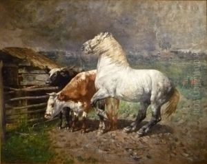 Thunderstorm by Alfred Verwee