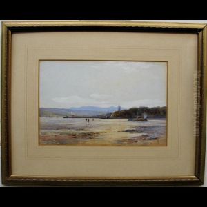 Gatherers At Low Tide by William Carlaw