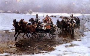 Krakow wedding by Alfred Wierusz-Kowalski
