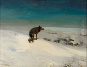Der Wolf by Alfred Wierusz-Kowalski