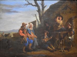 Danse de paysans by Karel Dujardin