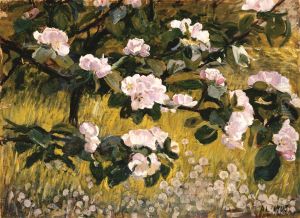 Flowering apple tree by Alhed Larsen