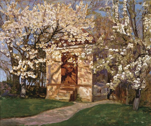 Havehuset med blomstrende kirsebaer - view 1