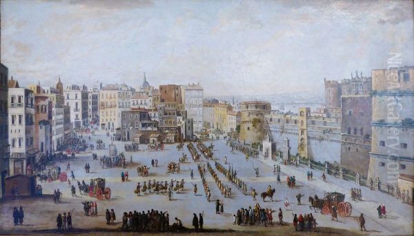 Military parade in Naples - view 1