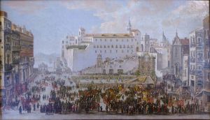 Procession of Corpus Christi in Naples by Antonio Joli