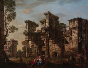 Forum of Nerva in Rome by Lorenzo Bellotto