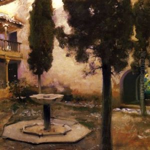 Alhambra, patio de la Grille by John Singer Sargent