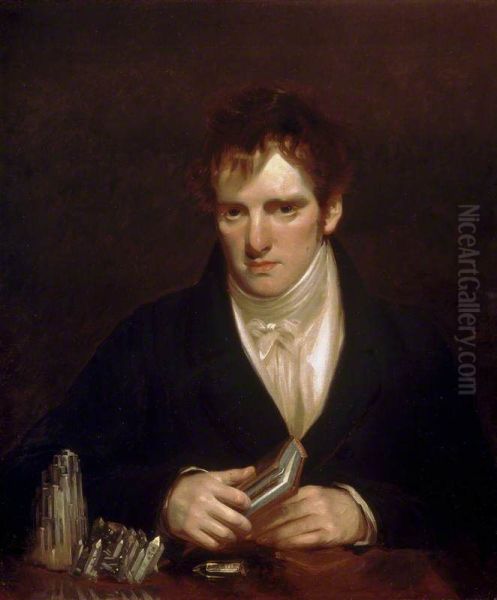 Portrait of Thomas Allen with his Mineral Specimens - view 1