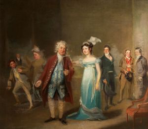 Scene from the farceAll the World's a Stage(1777) by Samuel de Wilde