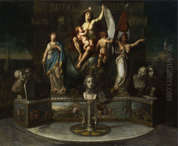 Allegorie auf die Werte der Verfassung nach der Franzosischen Revolution - view 1