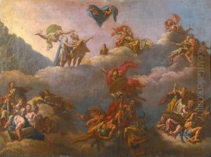 An Allegorical Scene of Russia Partaking in the Bounties of Civilization by Giuseppe Valeriani