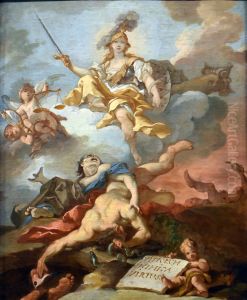 La Vertu victorieuse des Vices by Michel-Francois Dandre-Bardon