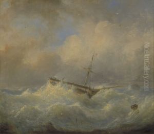 Ship in Distress by Raden Saleh