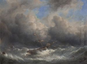 Shipwreck in Storm by Raden Saleh
