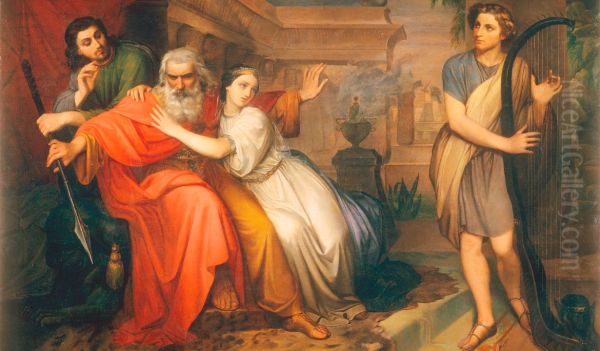 David che placa col suono dell'arpa le smanie di Saul travagliato dallo spirito malo - view 1