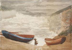 English Coastal Scene by Winslow Homer