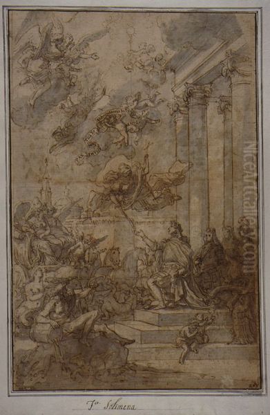 Allegory of the Entry of Charles Bourbon into Naples - view 1