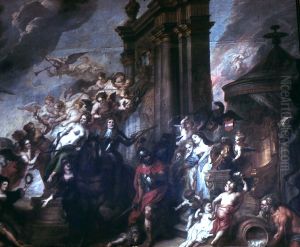 Allegorie auf den Frieden von Oliva by Theodoor van Thulden