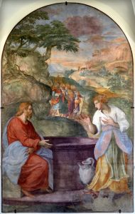 cristo e la samaritana al pozzo by Alessandro Allori