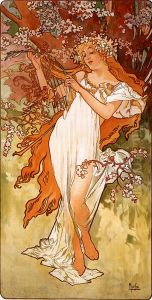 Spring by Alphonse Mucha