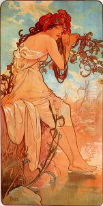 Summer by Alphonse Mucha