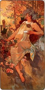 Autumn by Alphonse Mucha
