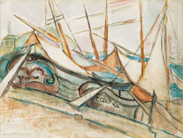 Boats in the harbor - view 1