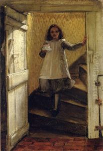 Girl on Stairs