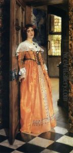 At the Doorway by Laura Theresa Alma-Tadema