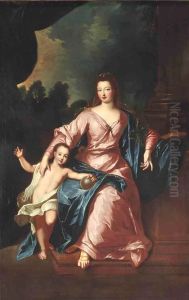 Portrait of Francoise Marie de Bourbon with her son Portrait of Francoise Marie de Bourbon with her son