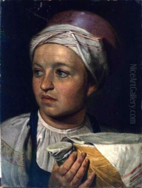 Girl with milk - view 1
