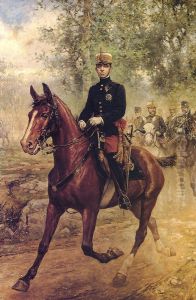 Alfonso XIII a caballo