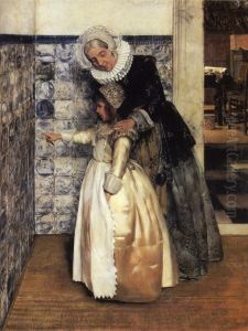 The Bible Lesson by Laura Theresa Alma-Tadema