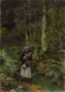 With a Babe in the Woods by Laura Theresa Alma-Tadema