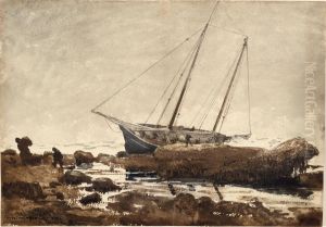 A Wreck Near Gloucester by Winslow Homer