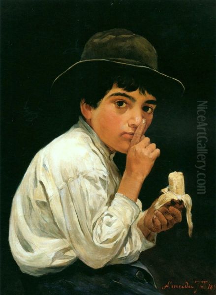 Boy with a Banana - view 1