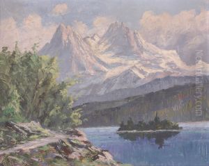 Gebirgssee im Sommer