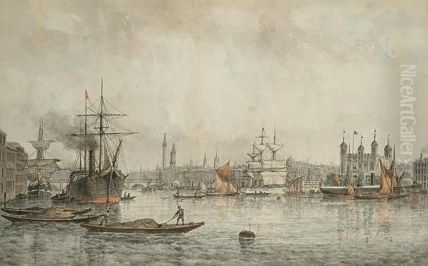 The Thames At The City - view 1