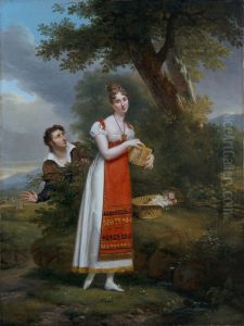 Portrait de Mme Granier dans le role de Colinette a la Cour
